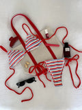 Women's Sexy Push-Up Two-Piece Swimsuit 2026 Bathing Suit Micro Beachwear Stripe Bikini Set Swimwear Trendy Mciro