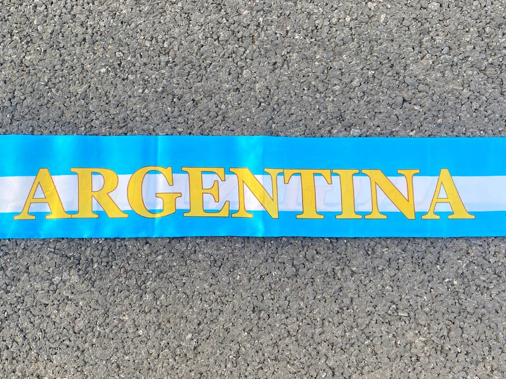 Aerlxemrbrae 14*130cm  Football  Headscarf Spain Brazil Argentina Soccer  Scarf Event Party Supplies Champion Scarf