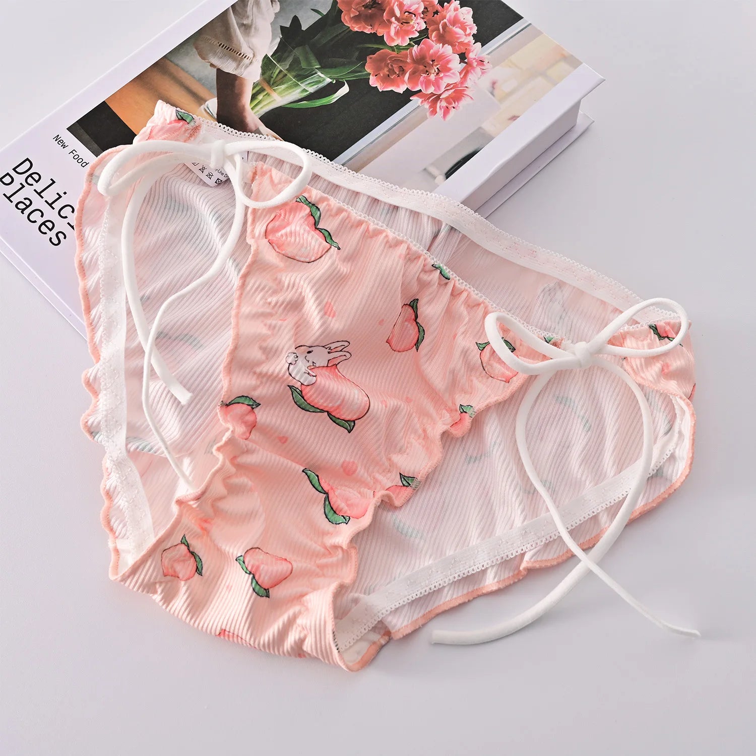 Japanese Lolita Girl Pure Cotton Underwear Cute Lace Up Summer Thin Style Pure Desire Triangle Underwear Sexy And Comfortable
