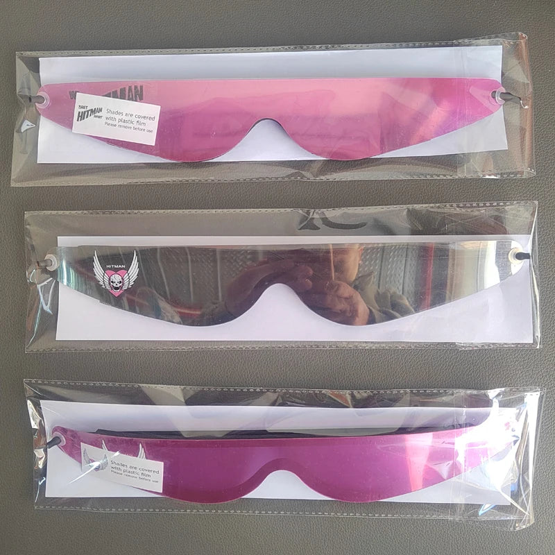 Licensed Vintage Bret Hart Hitman Hart Wrap Around Shades Sunglasses  New Motorcycle glasses