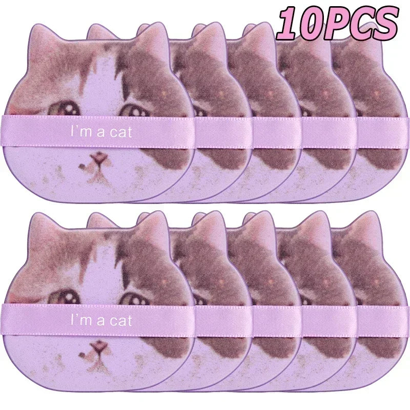Cute Cat Paw Shaped Makeup Puff, Dual-use for Dry and Wet, Foundation Concealer Sponge, Fine Makeup Tool