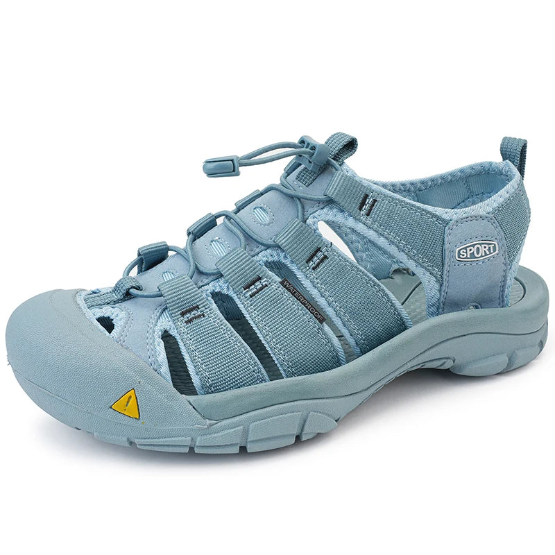 Fashion Men's Casual Mesh Outdoor Beach Sandals Light Breathable Shoe for Men Anti-slip Waterproof Sandal Man Comfortable Shoes