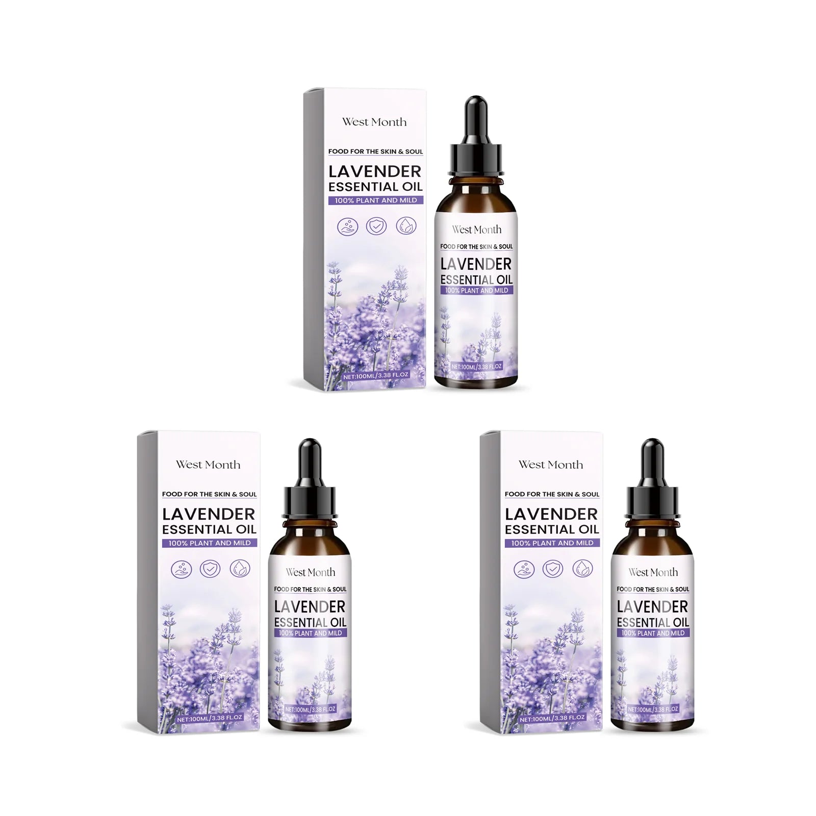 Lavender Essential Oil Moisturizes And Nourishes The Skin Relieves Anxiety Improves Sleep Quality & Is A Body Care Essential Oil