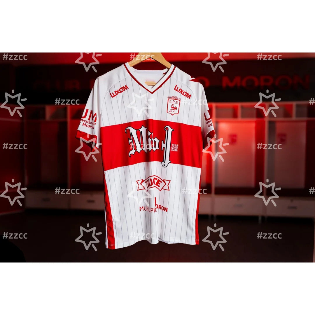 25-26 Deportivo Morón home football jersey match training set Summer Sports Men's T-Shirt Kid's Tee Woman cycling jersey ﻿