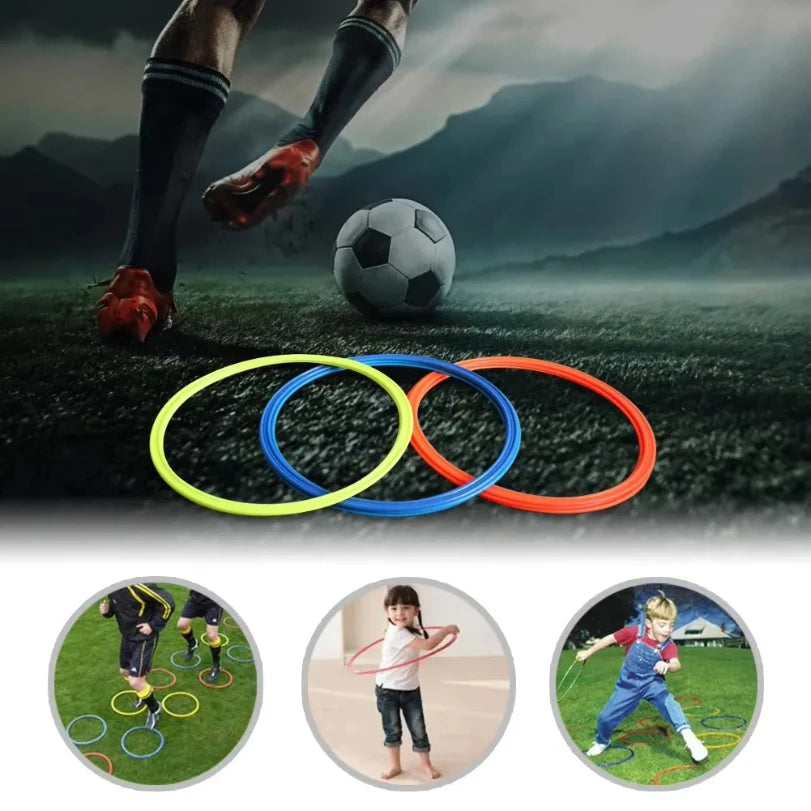 10pcs Durable Agility Training Rings Portable Football Soccer Speed Agility Training Rings Sport futbol Training Equipment
