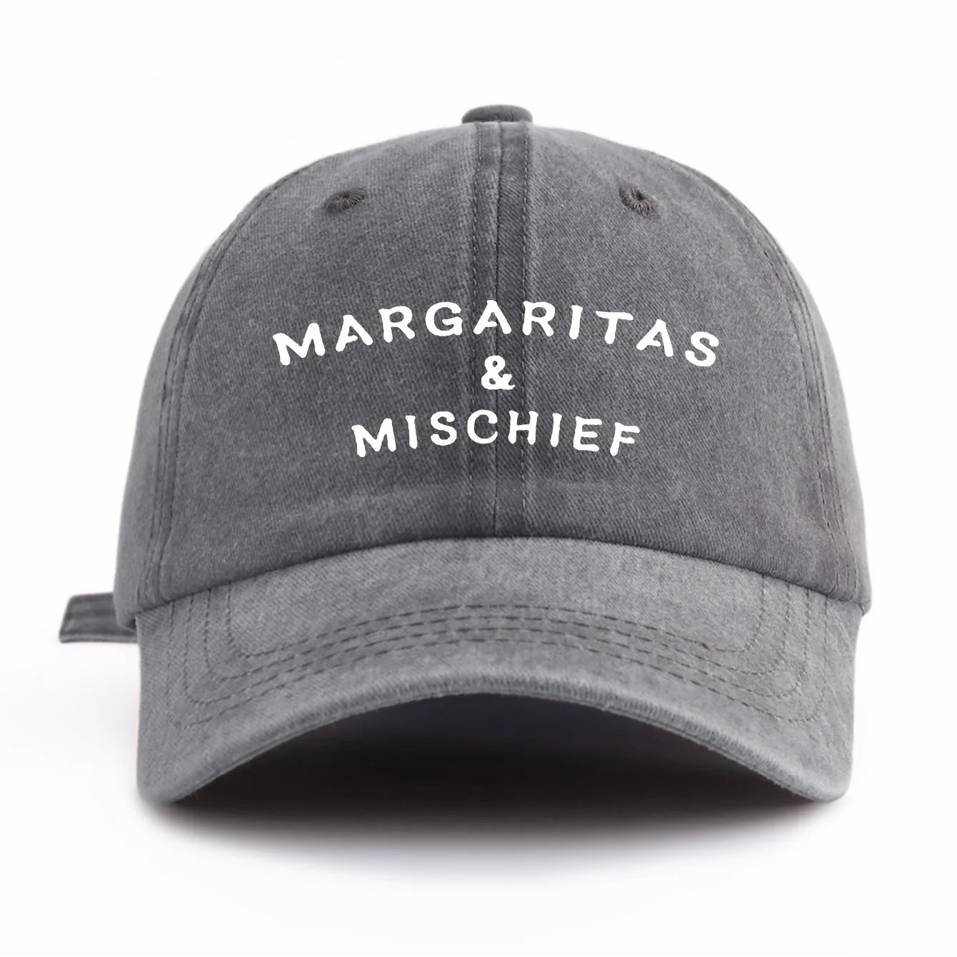1pc MM Print Washed Baseball Cap for Adults,  Minimalist Retro Style Casual Soft Adjustable Dad Hat, Perfect As Gift