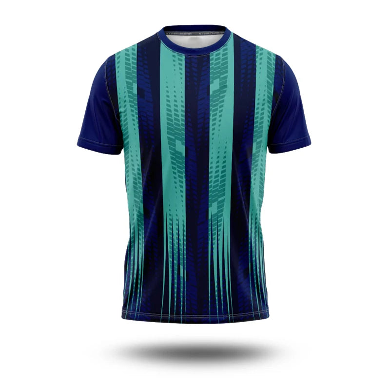 France Flag T-shirt For Men Simple Stripe 3D Print Short Sleeve T Shirts Football Jersey Comfortable Breathable Sport T Top