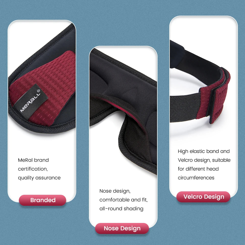 3D Sleeping Mask Block Out Light Soft Padded Sleep Mask for Eyes Slaapmasker Eye Shade Blindfold Sleeping Aid Face Mask Eyepatch