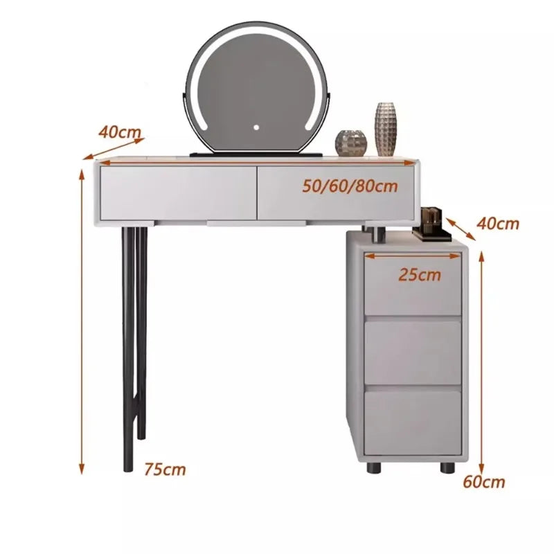 Drawer Vanity Table Accessories Drawer Storage Vanity Table Makeup Bedroom Coiffeuse Avec Miroir Et Tabouret Bedroom Furniture