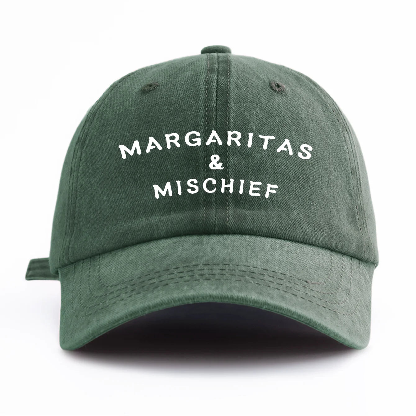 1pc MM Print Washed Baseball Cap for Adults,  Minimalist Retro Style Casual Soft Adjustable Dad Hat, Perfect As Gift