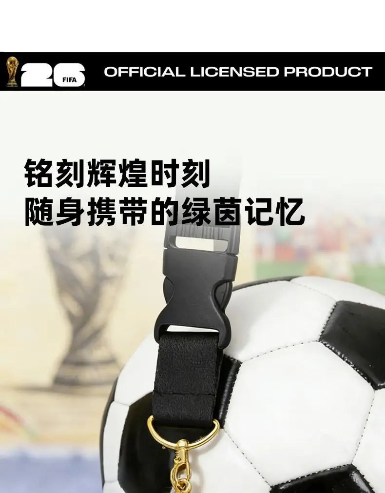 Official Licensed FIFA 2026 World Cup USA Canada Mexico Black Trophy Lanyard Football Fans Neck Strap Pendant Accessories
