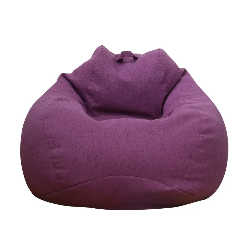 Lazy Sofas Cover Chairs Without Filler Comfortable Adults Bean Bag Chair Couch Living Room Bedroom Home Tatami Lounger Cover