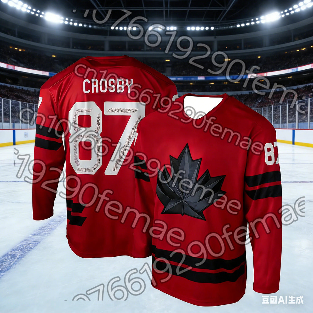 2026 Canada Men's Hockey Jersey T-shirt |Crosby MacKinnon Same Style Fan Gear | Breathable Sportswear for Spring Summer