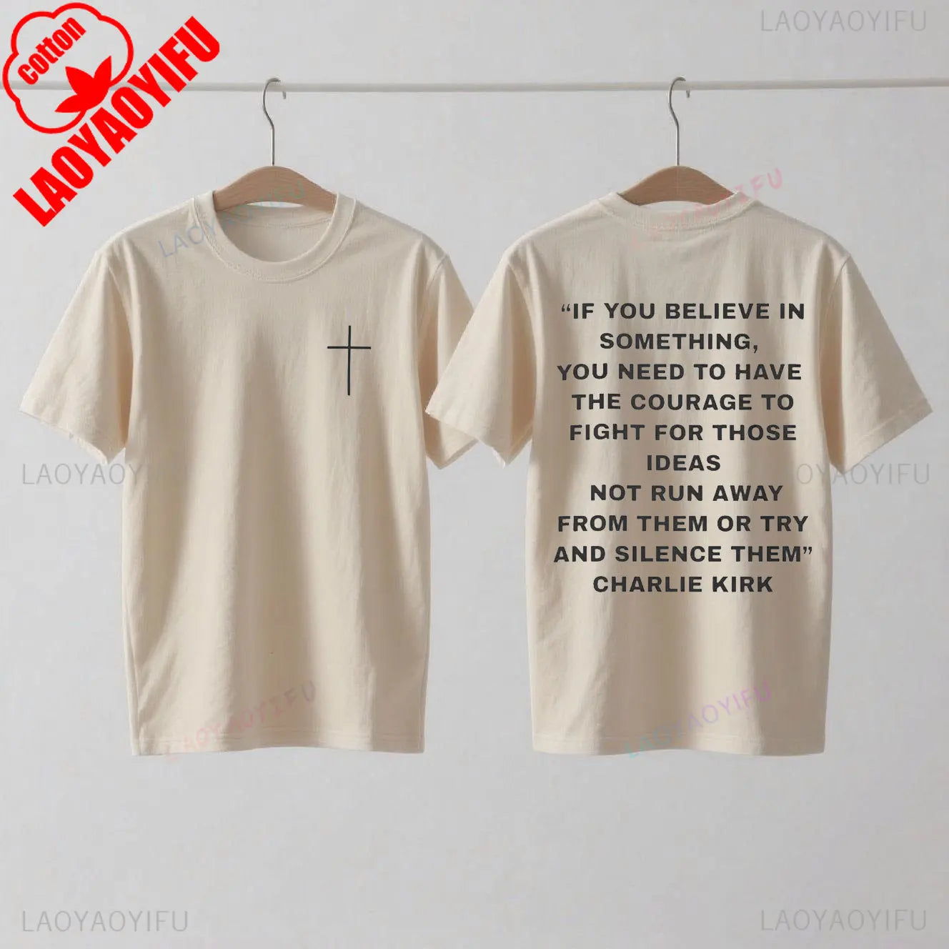 Charlie Kirk Support T-Shirt Pro Charlie Kirk Turning Point USA Christian Wear Charlie Kirk 1993-2025 Shirt Woman Man Cotton Tee