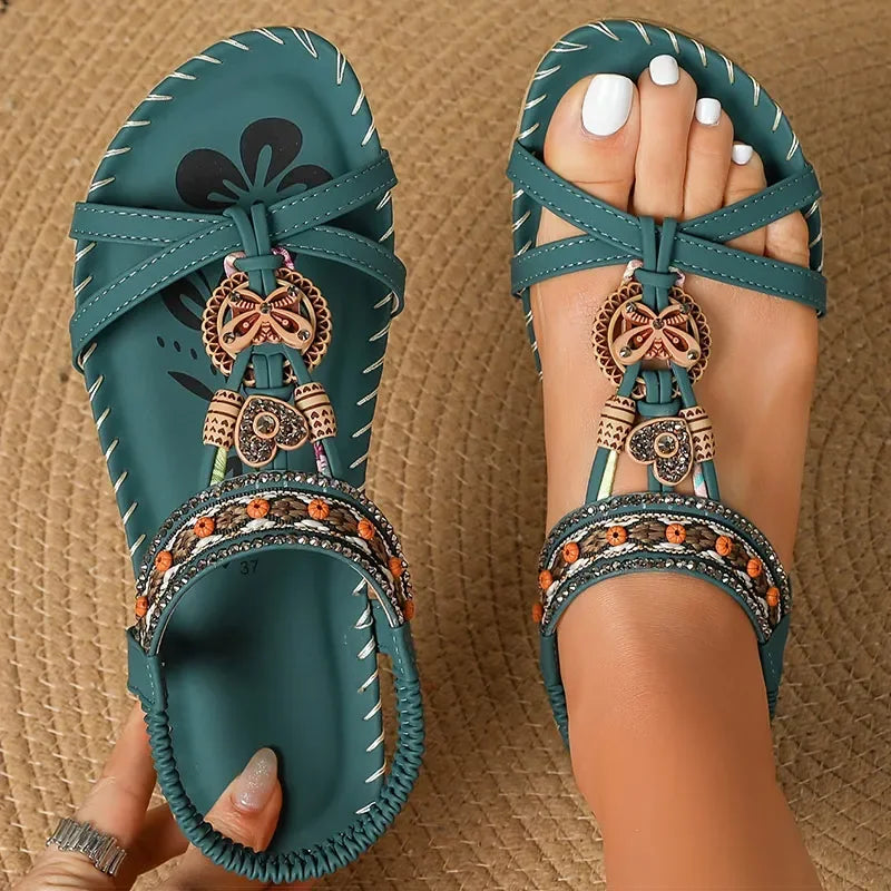 2025 New Women's Sandals Summer Sandals for Shoes Woman Colorful Beach Sandalias De Mujer Non-Slip Summer Footwear Women Mujer