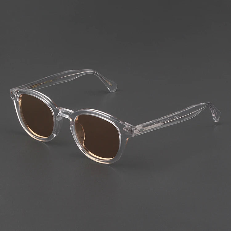 Johnny Depp Sunglasses Man Polarized Sun Glasses Luxury Brand Vintage Acetate Frame Blue Night Vision Goggles Woman