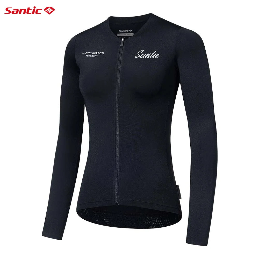 Santic Women's Summer New Cycling Jerseys  Long Sleeve Breathable Quick Dry Summer Comfortable Cycling Jerseys  KL25C01181