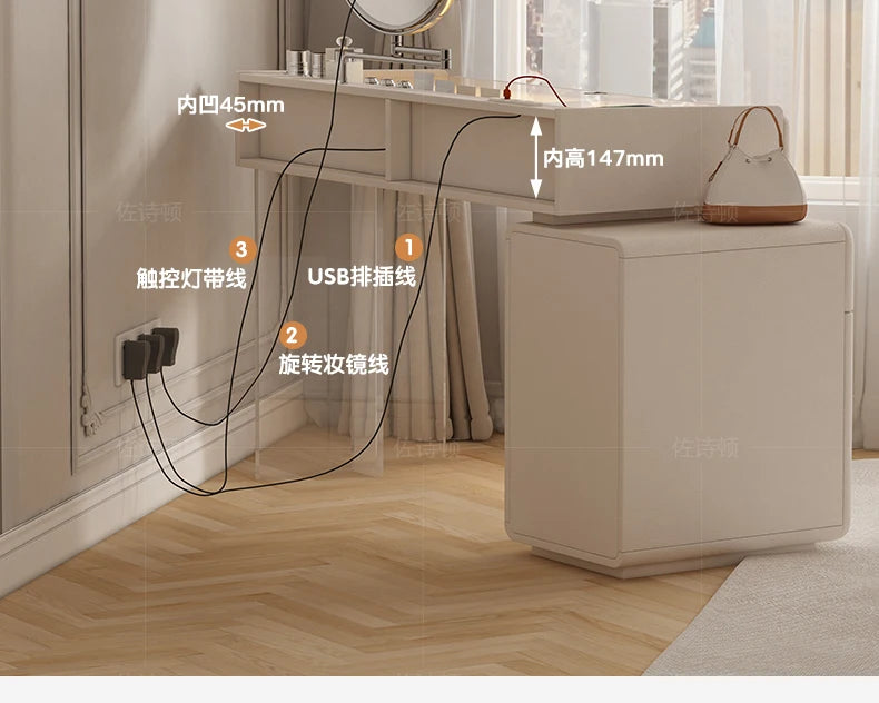 Makeup Dressing Vanity Table Accessories Storage Modern Vanity Table Bedroom Table De Maquillage Avec Miroir Bedroom Furniture