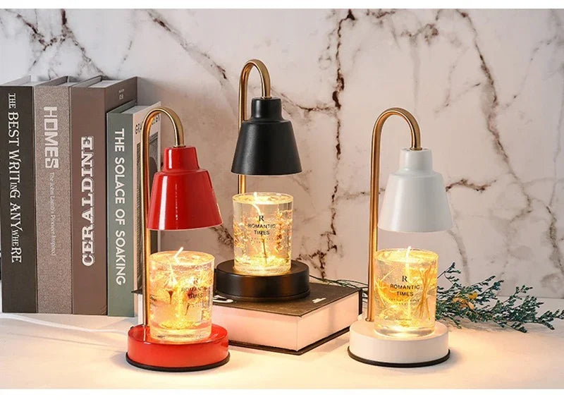 LED Nordic Aromatherapy Wax Melting Lamp EU/UK Adjustable Interior Furniture Home Bedroom Desk Decor Scented Candle Table Lamp