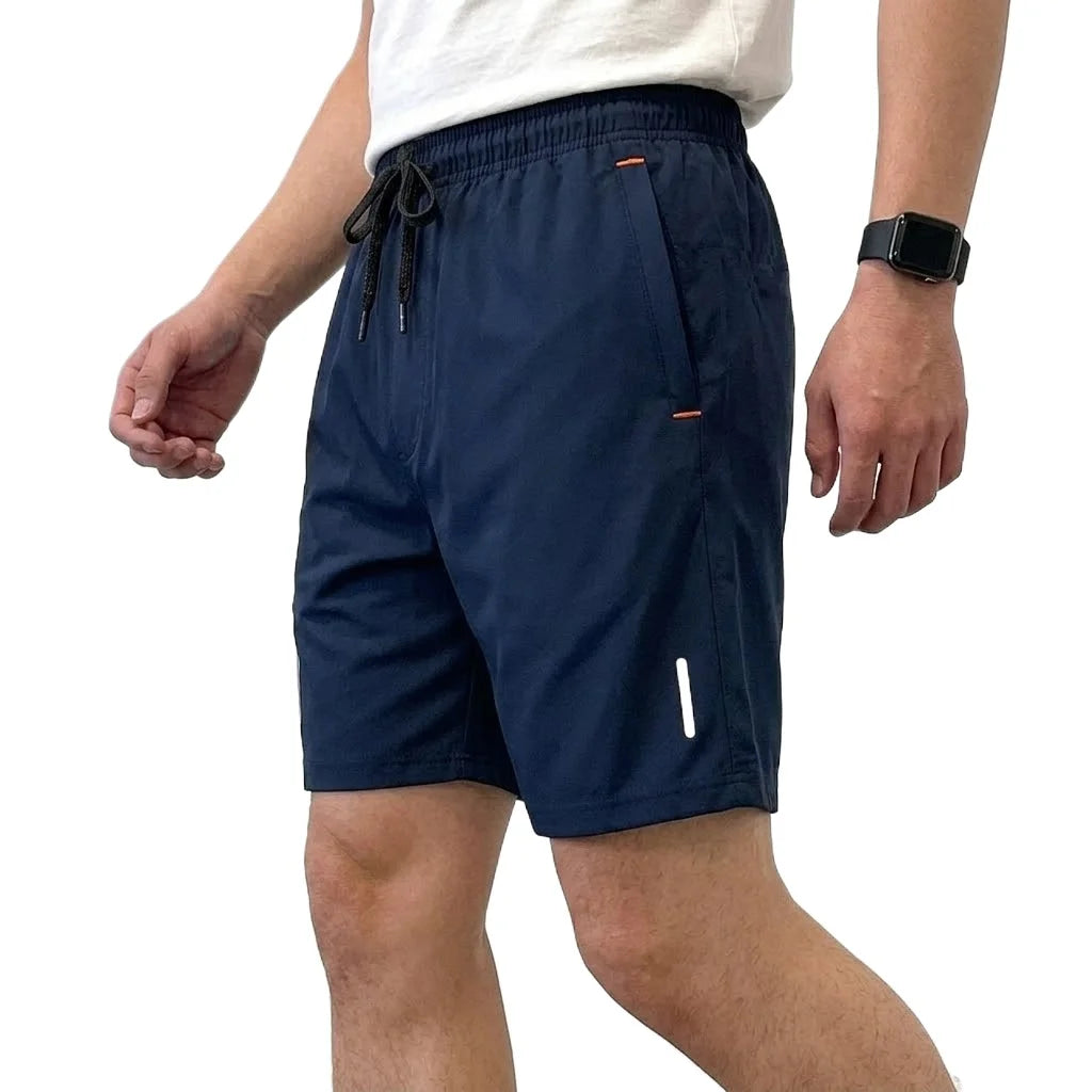 Summer Shorts Pants Men Quick Dry Athletic Workwear Casual Gym Man Outdoor Hiking Shorts Pants Beach Zipper Pocket Sweatpants