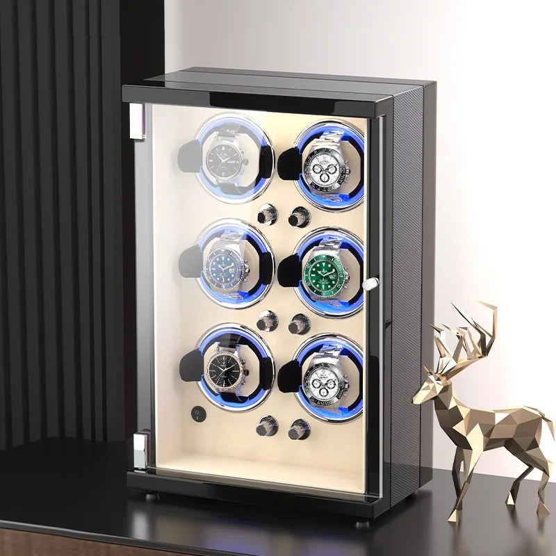 Silent Mechanism Movement Watch Winding Device Household Automatic Rotator Watches Winder Men Mechanical Wrist Watch Storage Box