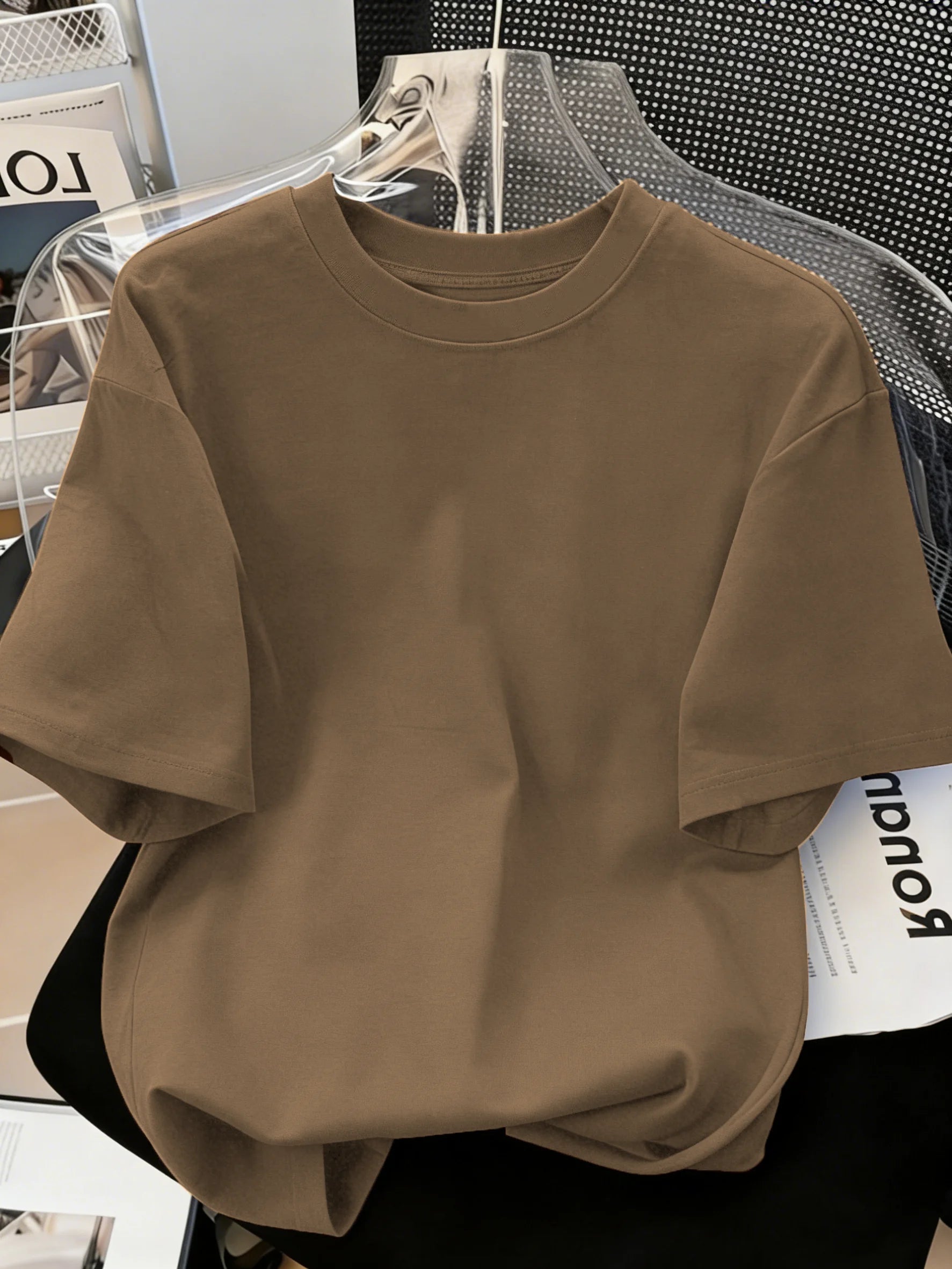 Solid Beach Summer T-Shirt For Man 21 Color S-3XL Cotton Short Sleeve All-Match Basics Street Streetwear Soft Breathable Clothes