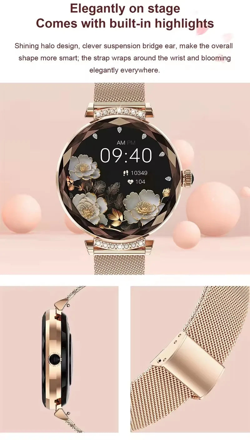 Fashion Ladies Smart Watch NX7 Pro AMOLED Screen Health Monitoring BT Call Female Women Sport Fitness Tracker Smartwatch