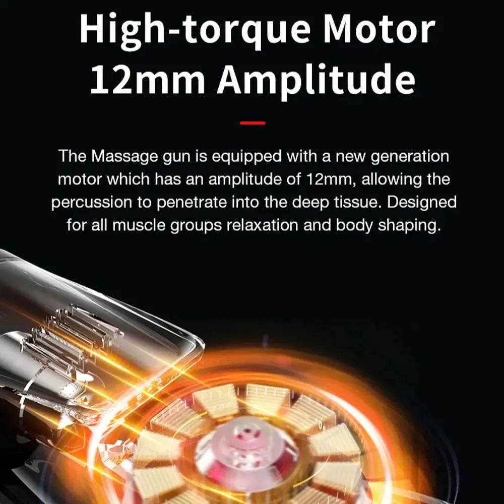 Portable Massage Gun Percussion Pistol Massager Professional Deep Muscle Massager For Body Neck Back Relaxation Fitness Slimming