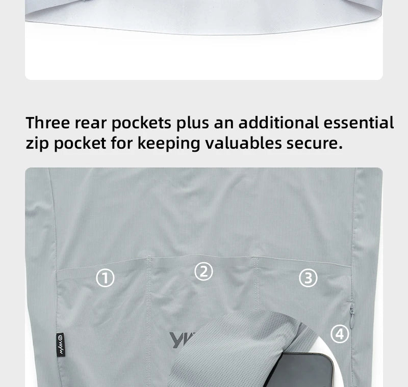 YKYWBIKE Man's Cycling Jersey 2026 Summer Road Bike Shirt YKK Zipper Bicycle Jersey Breathable Aerodynamic Raglan Sleeve