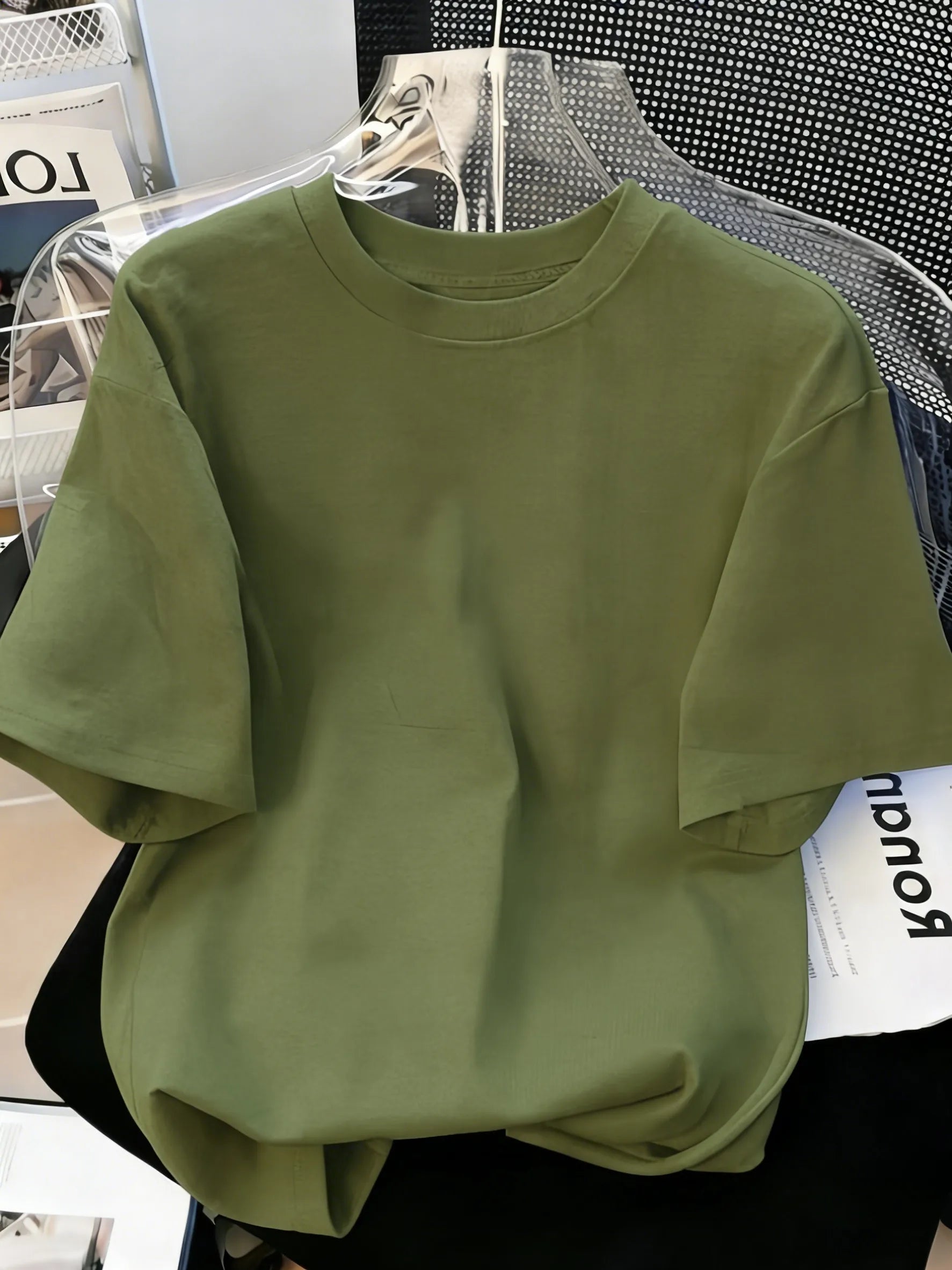 Solid Beach Summer T-Shirt For Man 21 Color S-3XL Cotton Short Sleeve All-Match Basics Street Streetwear Soft Breathable Clothes
