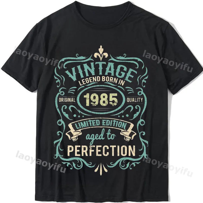 2024 Unisex Summer Tops Tshirt Vintage 1984 Classics Tshire Streetwear Printed T-shirt Top  Retro Style Tshirt