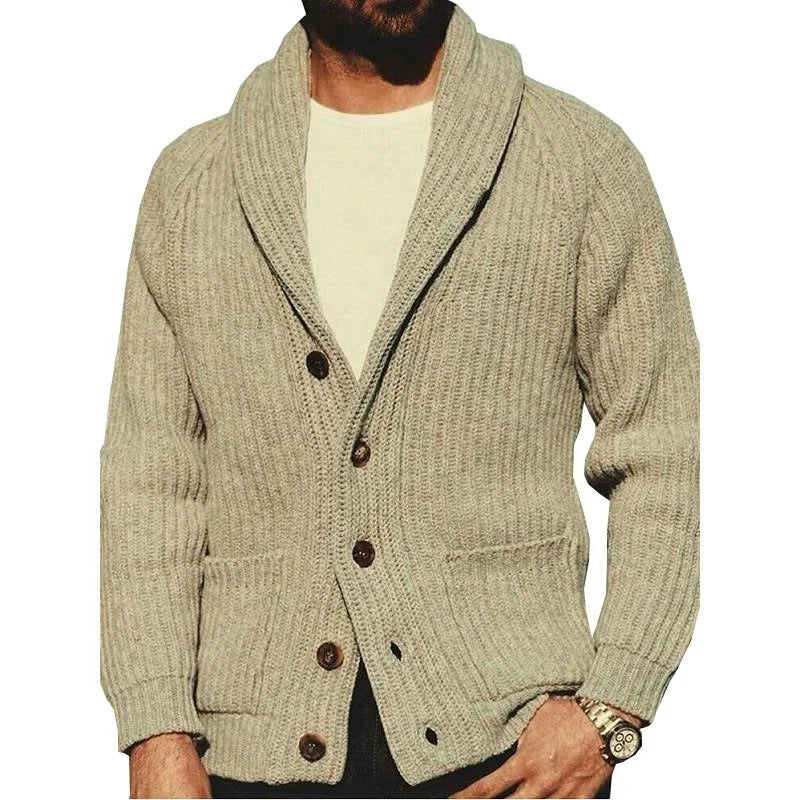 New Fashion Men Streetwear Cardigans Sweatercoats Autumn Man Outwear Casual Cardigans Retro Jacquard Sleeve Knitted Sweaters 3XL