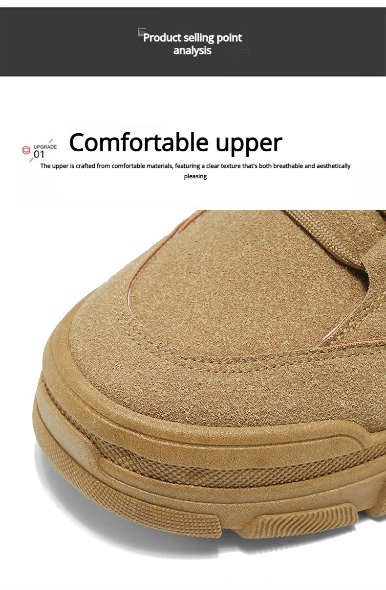 Hiking Shoes Sporty Simple Comfortable Men's Spring New Breathable Anti Slip Wear Breathable Fashionable Trendy Board Shoes