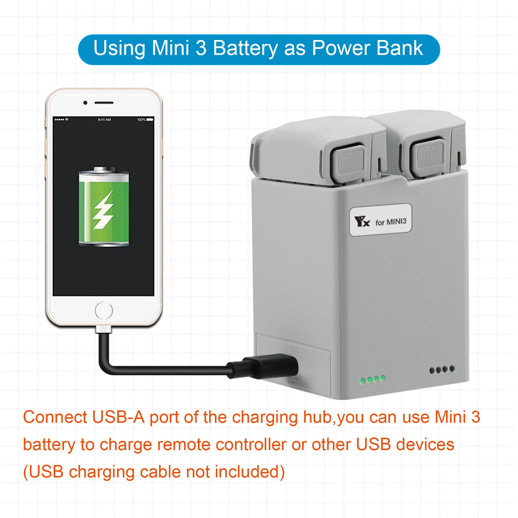 Two-way Display Charging Hub Battery Intelligent Charger for DJI Mini 5 Pro 4 Pro/ Mini 3 Pro Charging Butler Power Bank Drone