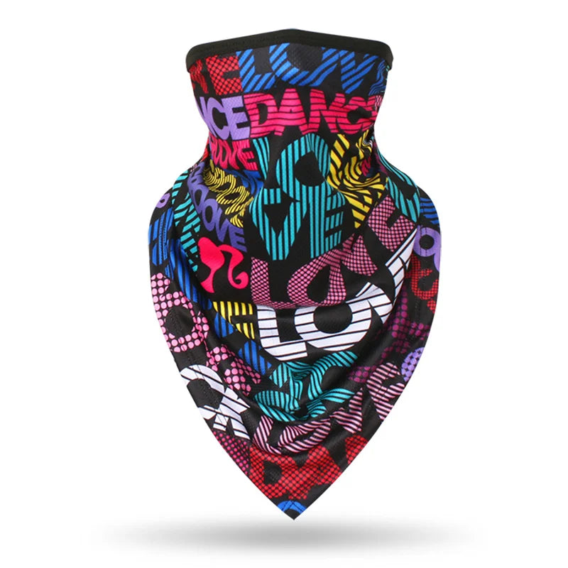 Sports Scarf for Cycling, Cooling Face Mask, Windproof Neck Gaiter, UV Protection Scarf for Beach, Fashion Bandana for Men Women