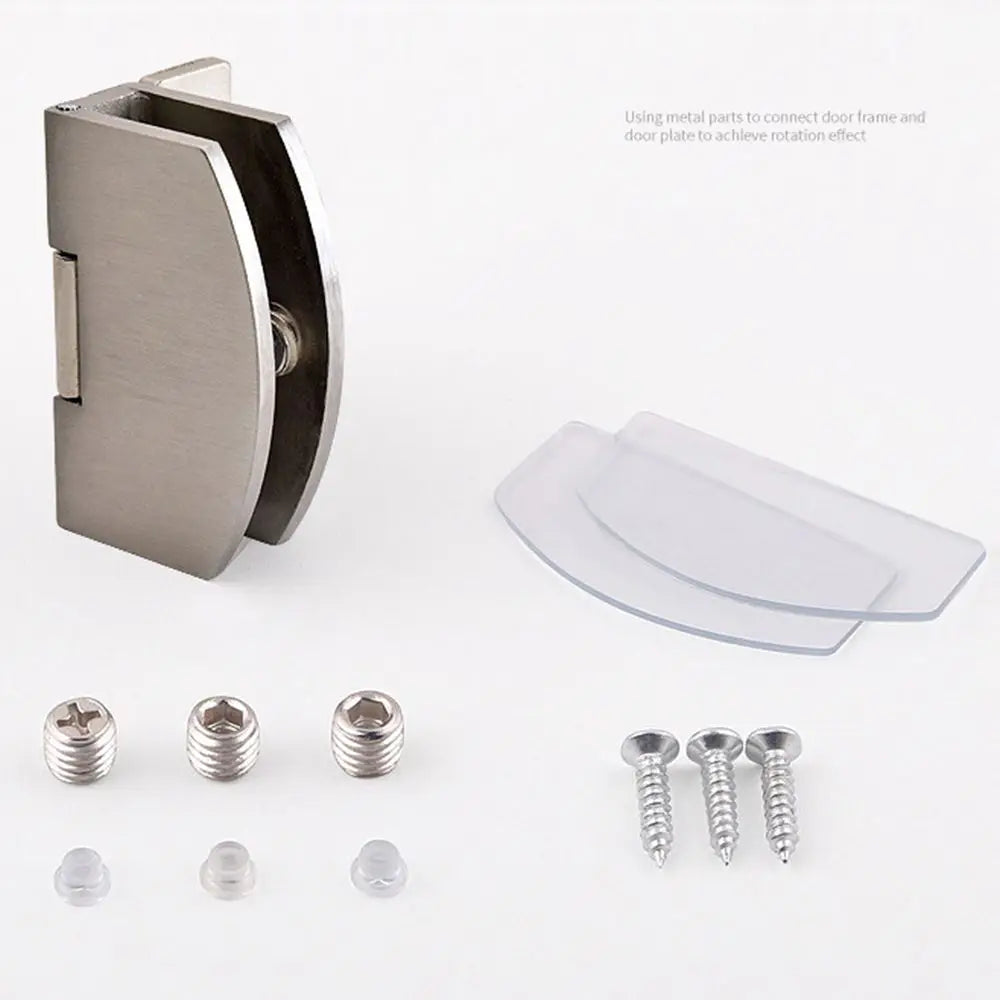 Home No Hole Hardware Furniture Supplies Cabinet  Hinge Clip Window Accessories Glass Door Hinge