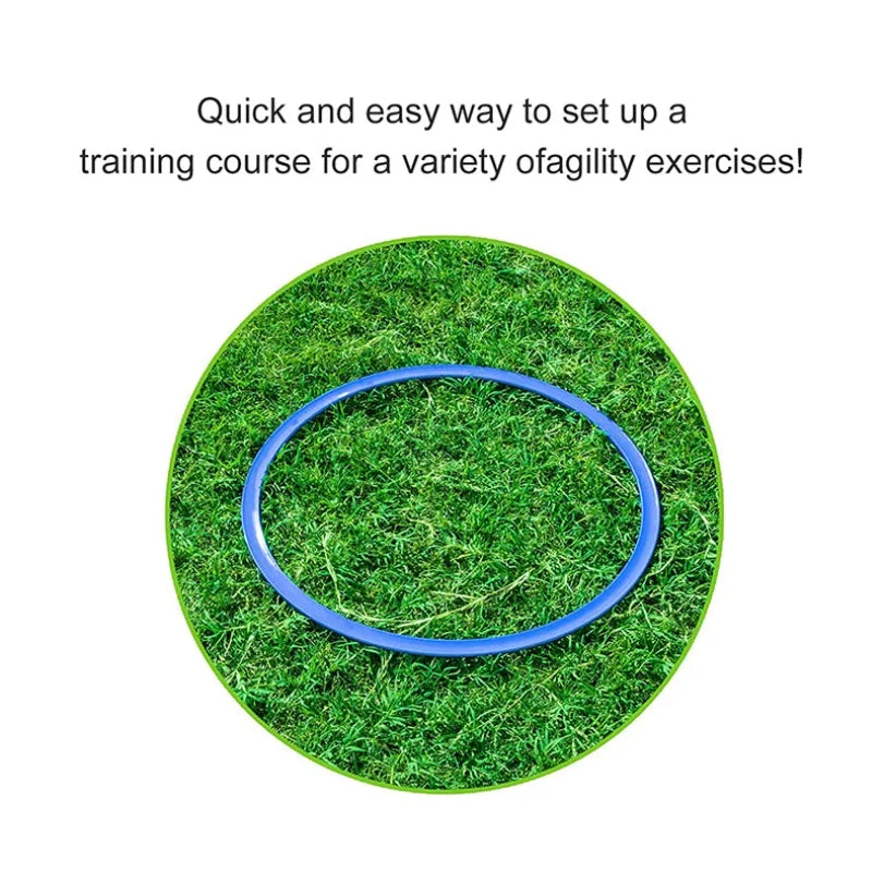 10pcs Durable Agility Training Rings Portable Football Soccer Speed Agility Training Rings Sport futbol Training Equipment