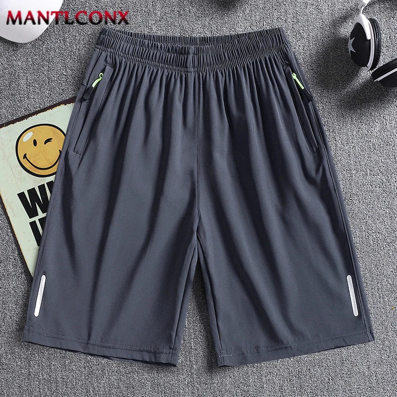 Summer Thin Jogging Men's Shorts Quick Dry Shorts Men's Fitness Sports Short Pants Loose Breathable Board Shorts Male XL-XXXL