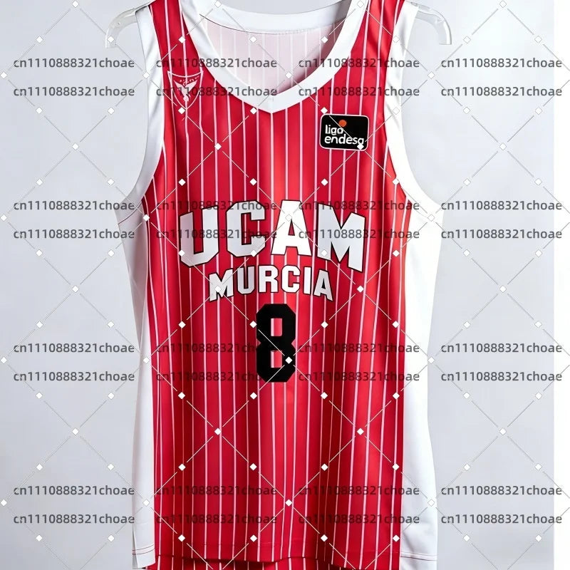 2026 New Spanish Basketball Jersey UCAM Murcia Basketball Game Fan Special Jersey Kit Basketball Quick Dry Sports Vest Beachwear
