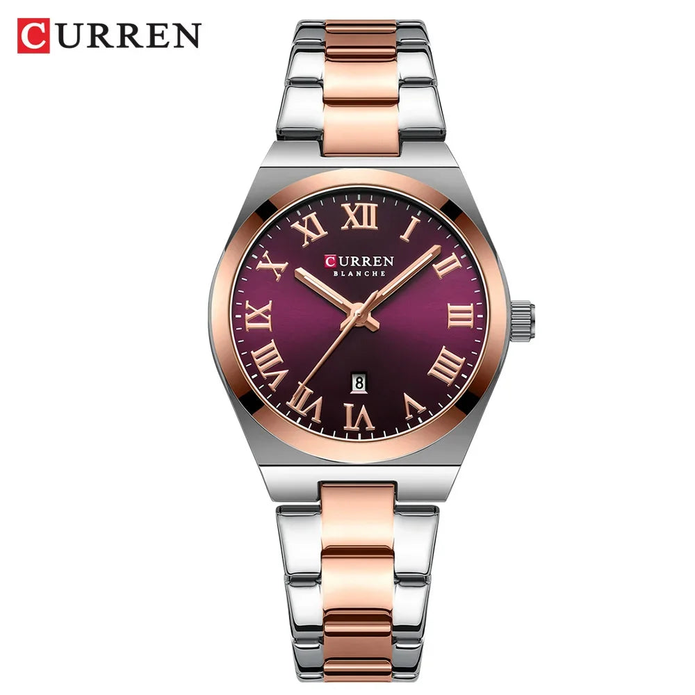 Women Small Face Watch,Stainless Steel Watch Women,Womens Watch with Calendar,Lady Analog Quartz Watch,Ladies Waterproof Watch