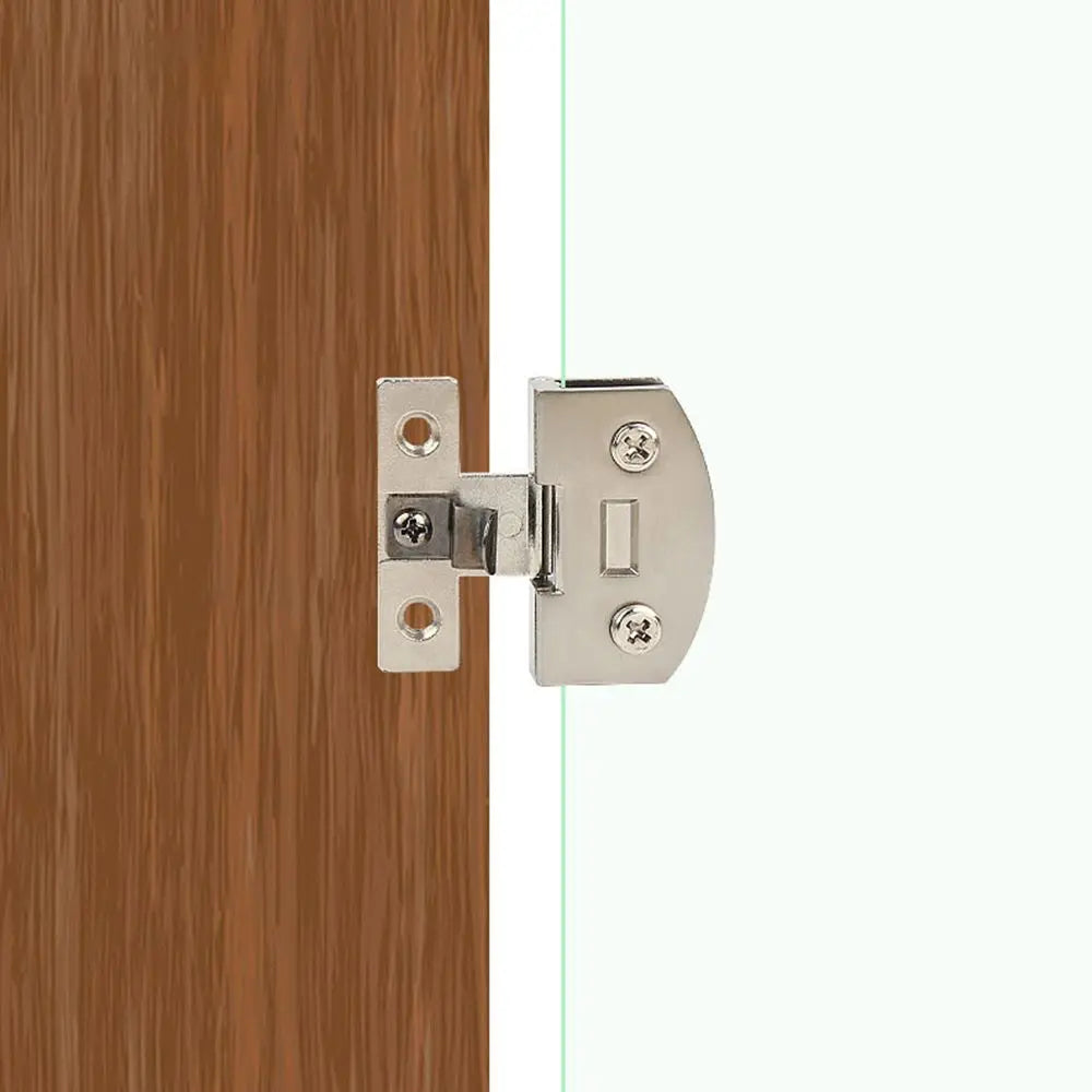 Home No Hole Hardware Furniture Supplies Cabinet  Hinge Clip Window Accessories Glass Door Hinge