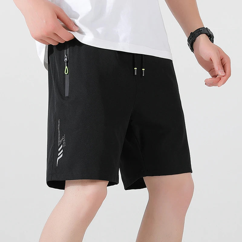 Men's Shorts Summer Football Soccer Sports Short Pants Breathable Drawstring Quick Dry Running Sports Shorts Men Jogging Bottom