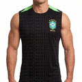 2026 Brazilian National Football Team Men's Sleeveless T-shirt 3D Printed Breathable Quick Drying Casual Tank Top FamilyMatching