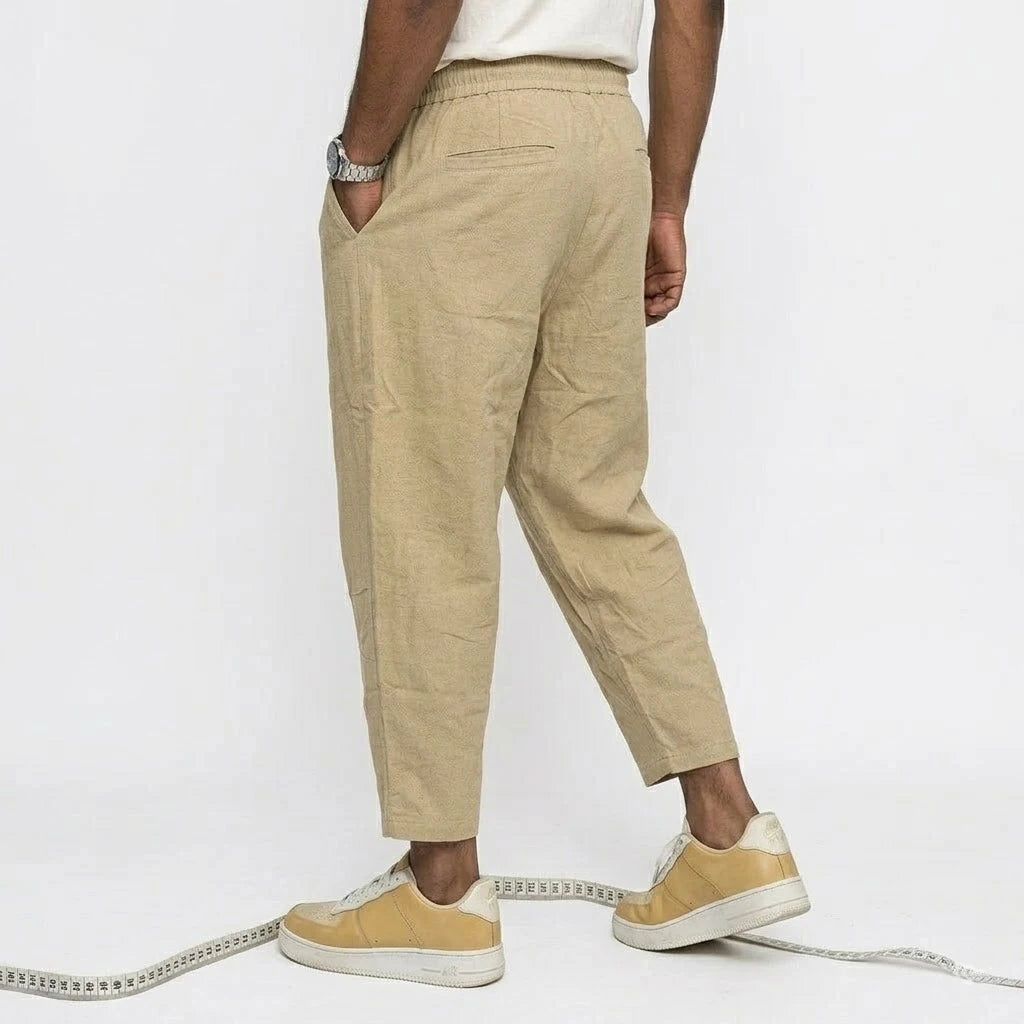New Linen Pants Man Summer Casual Pants for Men Gym Man Baggy Pant Beach Loose Hawaiian Pant Lightweight Men's Cotton Work Pants