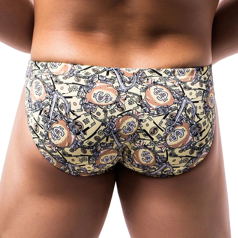 New Board Shorts Swimsuit Sexy Swimwear Men Briefs Swimming Trunks for Bathing Suit Men Beachwear