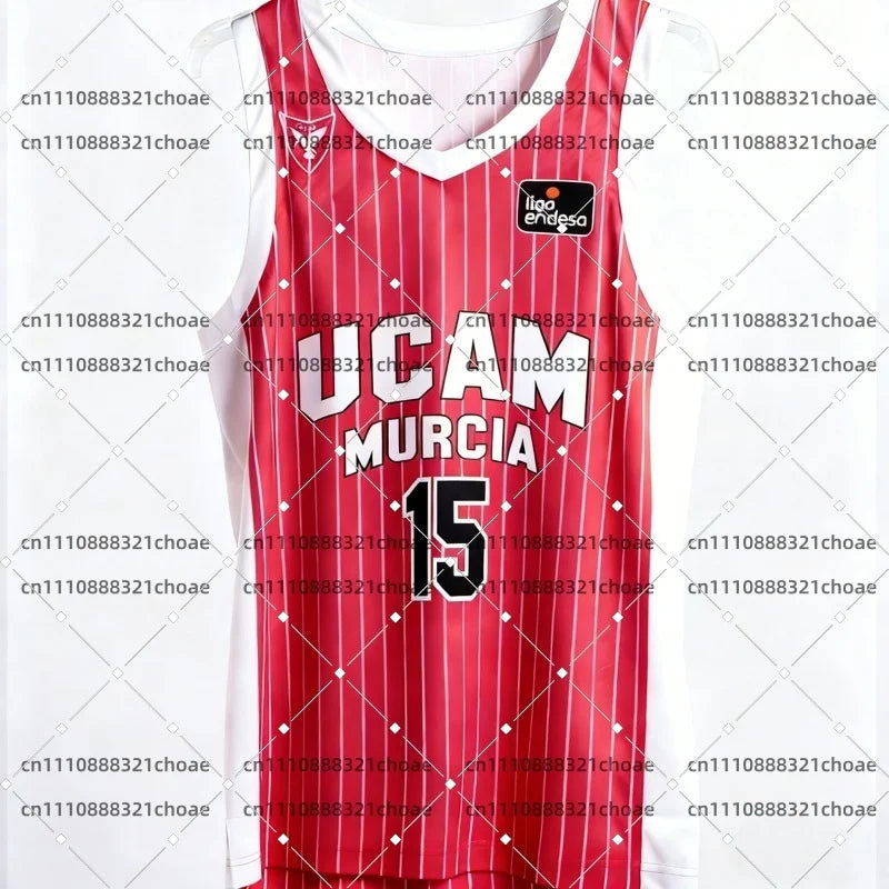 2026 New Spanish Basketball Jersey UCAM Murcia Basketball Game Fan Special Jersey Kit Basketball Quick Dry Sports Vest Beachwear