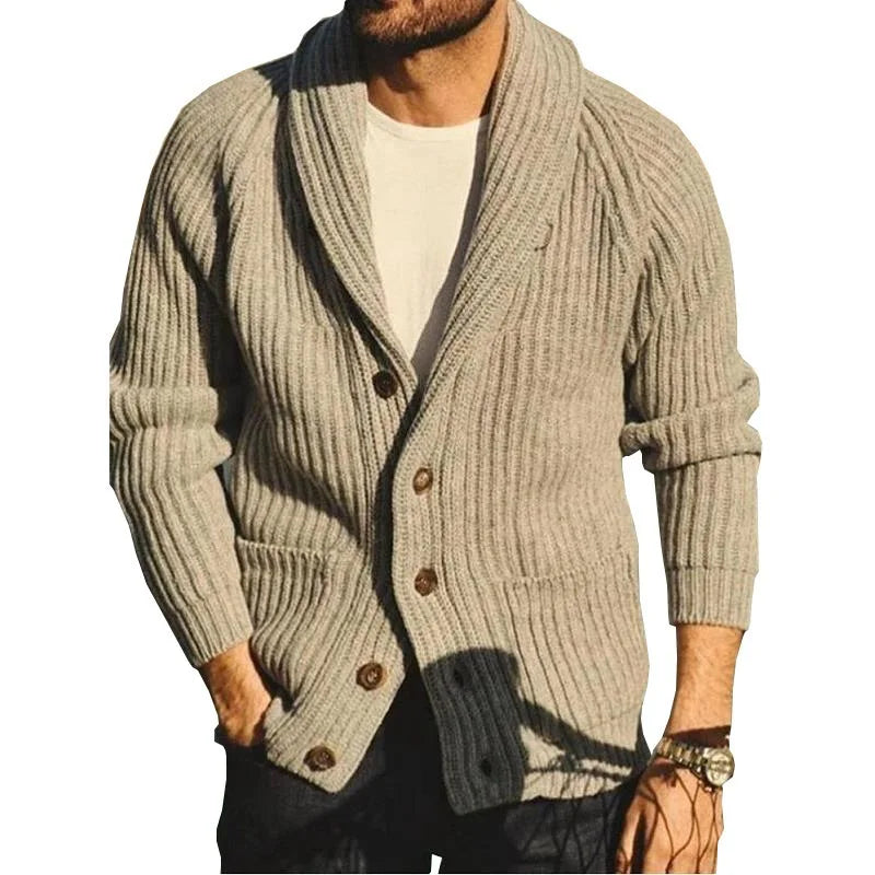 New Fashion Men Streetwear Cardigans Sweatercoats Autumn Man Outwear Casual Cardigans Retro Jacquard Sleeve Knitted Sweaters 3XL