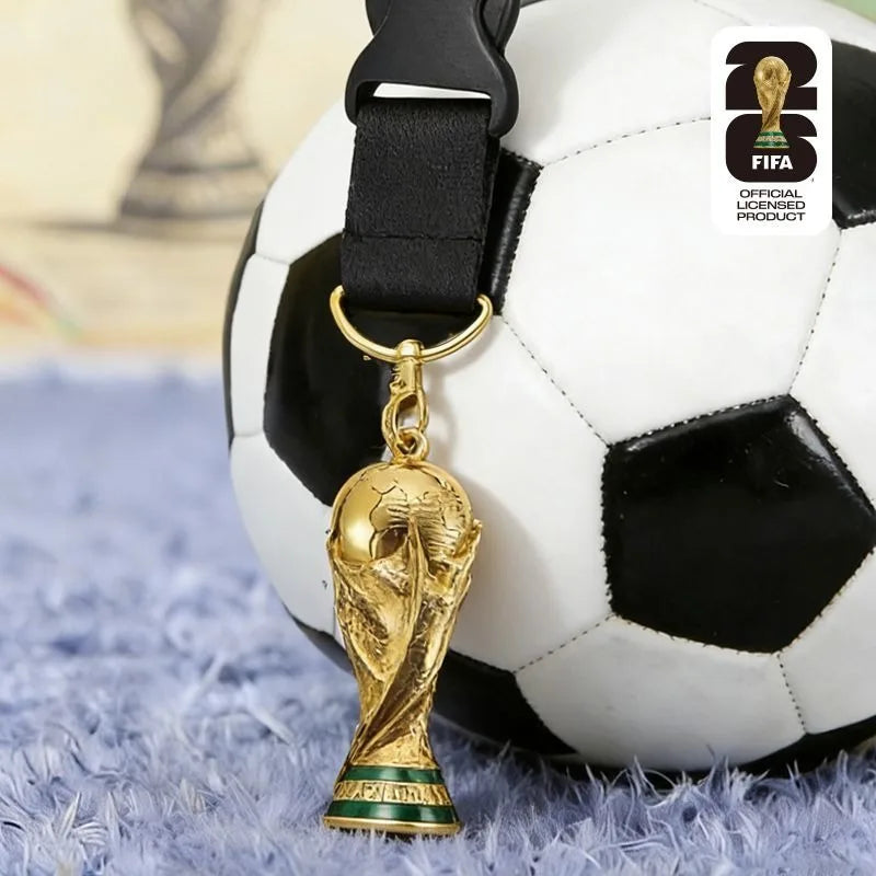Official Licensed FIFA 2026 World Cup USA Canada Mexico Black Trophy Lanyard Football Fans Neck Strap Pendant Accessories