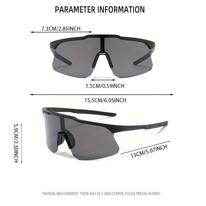 Sports Wrap Around Sunglasses with Modern Minimalist Style Suitable for Both Men and Women for Daily Wear