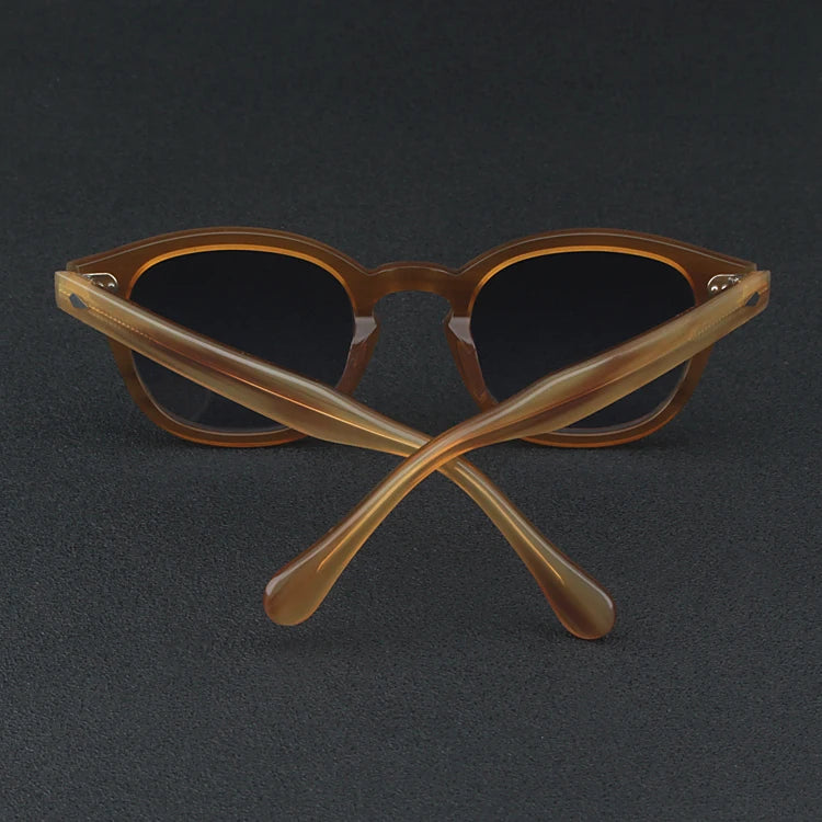 Johnny Depp Sunglasses Man Polarized Sun Glasses Luxury Brand Vintage Acetate Frame Blue Night Vision Goggles Woman